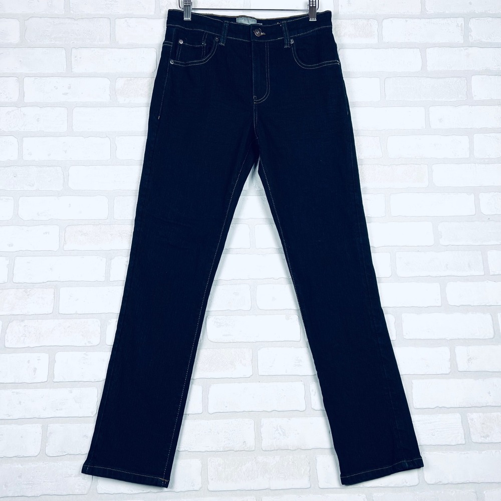 Lucky Brand Classic Straight Stretch Jeans Girls Size 16 Dark‎ Wash Denim